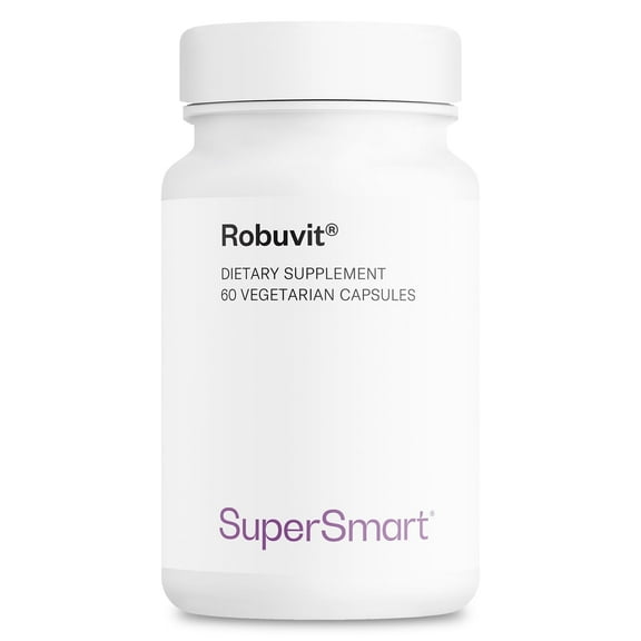 SuperSmart Robuvit (French Oak Wood Extract) 200mg per Day - Energy Supplement & Antioxidant | Non-GMO & Gluten Free - 60 Vegetarian Capsules