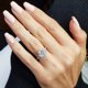 thumbnail image 3 of 5.48 Carats Moissanite Engagement Ring with Hidden Halo and Micropave Side Stones, 3 of 4