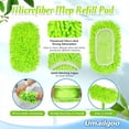 thumbnail image 5 of 4Pcs Reusable Microfiber Mop Pads Compatible with Sweeper Mop, Replacement Wet Mopping pad Refills & Washable Dry Sweeping Cloths for Surface/Hardwood Floor Cleaning(Mop is not Included), 5 of 10