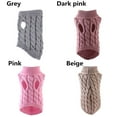 thumbnail image 3 of New Cute Fashion Pet Clothes Autumn Dogs Coat Puppy Dog Jumper Winter Dogs Coat Warm Knitted Sweater GREY L, 3 of 8