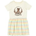 thumbnail image 3 of Inktastic I'm Only Here for the Goats Girls Toddler Dress, 3 of 5
