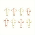 thumbnail image 4 of Unbranded Cross-Shaped Paper Clips, 50 Pcs, Gold and Rose Gold, 4 of 6