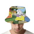 thumbnail image 4 of Max y Ruby Sombrero bucket para adultos, gorra de protección solar, sombrero de pescador plegable para viajes al aire libre, pesca y actividades de verano, 4 of 6