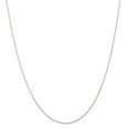 thumbnail image 1 of 14K White Gold .5 mm (CARDED) Cable Rope Chain 16 Inch, 1 of 6