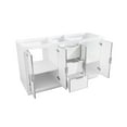 thumbnail image 4 of Avanity Austen-V60-S Austen 60" Double Free Standing Wood Vanity Cabinet Only - White, 4 of 5