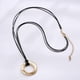 thumbnail image 2 of Collar De Cuerdas Para Mujer Con Colgante en apariencia De Con Lazo Para Suéter, Y Oro, 2 of 9