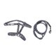 thumbnail image 1 of JapaneseStyle Cat Adjustable Harness Leash Set Chest Back Traction Cat Walking Rope(Dark Gray Florets S), 1 of 1