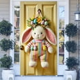 thumbnail image 6 of TOPRenddon Happy Easter Door Cover Decorations Pink Easter Bunny Eggs Door Banner Welcome Easter Banner Spring Easter Party Decorations for Front Door Wall Indoor Outdoor 70.8 x 35.4 Inch, 6 of 6