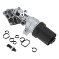 thumbnail image 1 of Conjunto de Carcasa del Filtro de Aceite de Motor Unique Bargains para VW Jetta Golf 2.5L, Enfriador de Aceite de Transmisión de Aleación de Aluminio Mejorado con Sensor y Junta No.07K115397B, 1 of 7