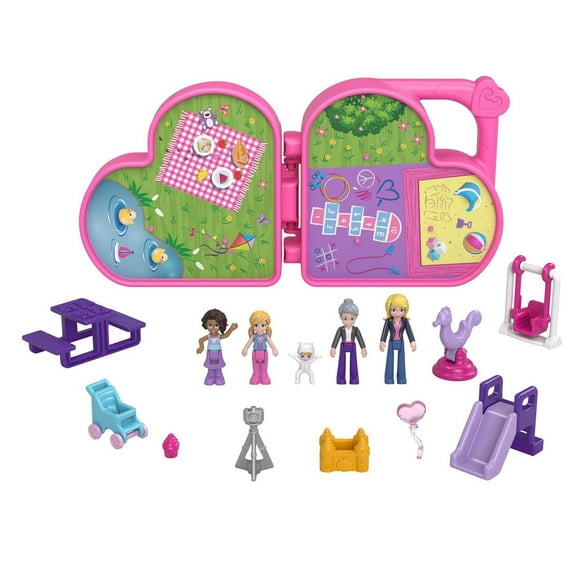 Polly Pocket Coffret Polly et ses amies, pique-nique familial