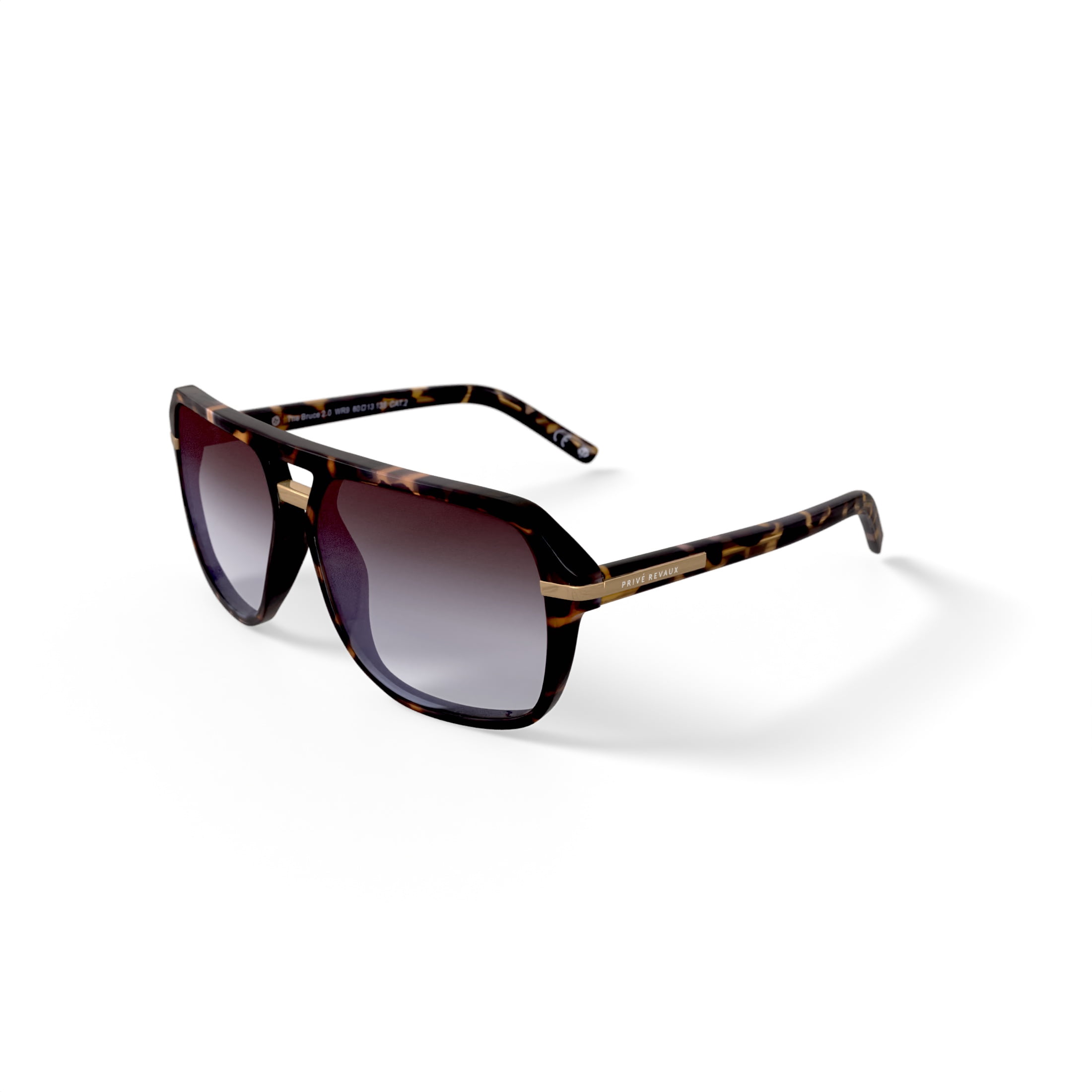 Prive Revaux Men's Rx'able Fashion Polarized Sunglasses, 'Bruce 2.0', Navigator, Havana, 60-13-138