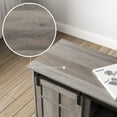 thumbnail image 2 of Fireplace TV Stand with 23" Electric Fireplace for 65 inch TV,Modern Farmhouse Entertainment Center with Barn Door, 2 of 7