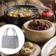 thumbnail image 5 of Yuarrent Bolsa de almacenamiento para almuerzo de Camping de tela Oxford, organizador de alimentos con aislamiento térmico, bolso de Kits de desorden para acampar Gris Largo, 5 of 6
