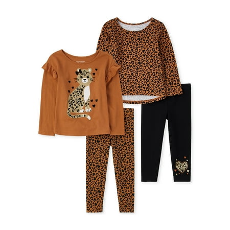 The Children's Place Toddler Girl 4-Pack Set, Sizes 12-5T