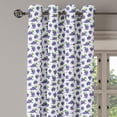 thumbnail image 3 of Ambesonne Grape Grommet Curtain, Fruit Yummy Design, 50" x 63", Purple Green, 3 of 6