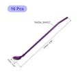 thumbnail image 2 of Unique Bargains 16Pack 8.6' Stainless Steel Spoon Straws Reusable Twist Handle Spoon, Purple, 2 of 5
