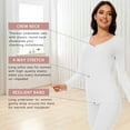 thumbnail image 3 of COMFREE Thermal Underwear for Women, Ultra Soft Long Johns Set Base Layer Top and Bottom for Cold Weather, 3 of 6