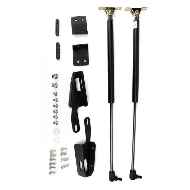 Engine Cover Hydraulic Rod Telescopic Hood Lift Support Stainless Steel Fits for Jeep Wrangler JK 2007‑2017
