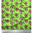 thumbnail image 1 of Soimoi Poly Georgette Fabric Leaves & Floral Artistic Decor Fabric Printed Yard 42 Inch Wide, 1 of 1