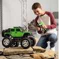 thumbnail image 5 of New Bright (1:10) Jeep Wrangler Battery Radio Remote Control Heavy Metal 4X4 Truck, Green, 21098U-G Child, 5 of 13