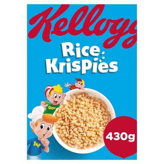 Kellogg's Rice Krispies Breakfast Cereal 430g, Imported from Britain