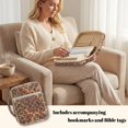 thumbnail image 4 of Xixirimido Bible Cover Case for Women Men, Large Bible Bag Bible Study Supplies Accessories Quilted Bible Carrying Cases with Handle Christian Gift, Brown Leopard Lightning Pattern, 4 of 7