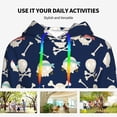 thumbnail image 4 of Haiem Pirate Skulls 1 for Men's Fashion Hoodies & Sweatshirts with Kangaroo Pocket,Hooded Sweatshirt with Eye-catching Drawstrings-Medium, 4 of 7