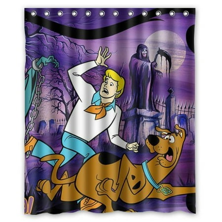 Ganma Scooby Doo Shower Curtain Polyester Fabric Bathroom