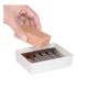 thumbnail image 5 of Jabonera De Cerámica Drenaje De Doble Capa Jabonera De Ducha De Baño De Acero Inoxidable Blanco. Afortunado Sencillez, 5 of 5