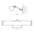 thumbnail image 2 of Regina Andrew 15-1177NB Tate 2 Light 18" Wide Picture Light - Brass, 2 of 7