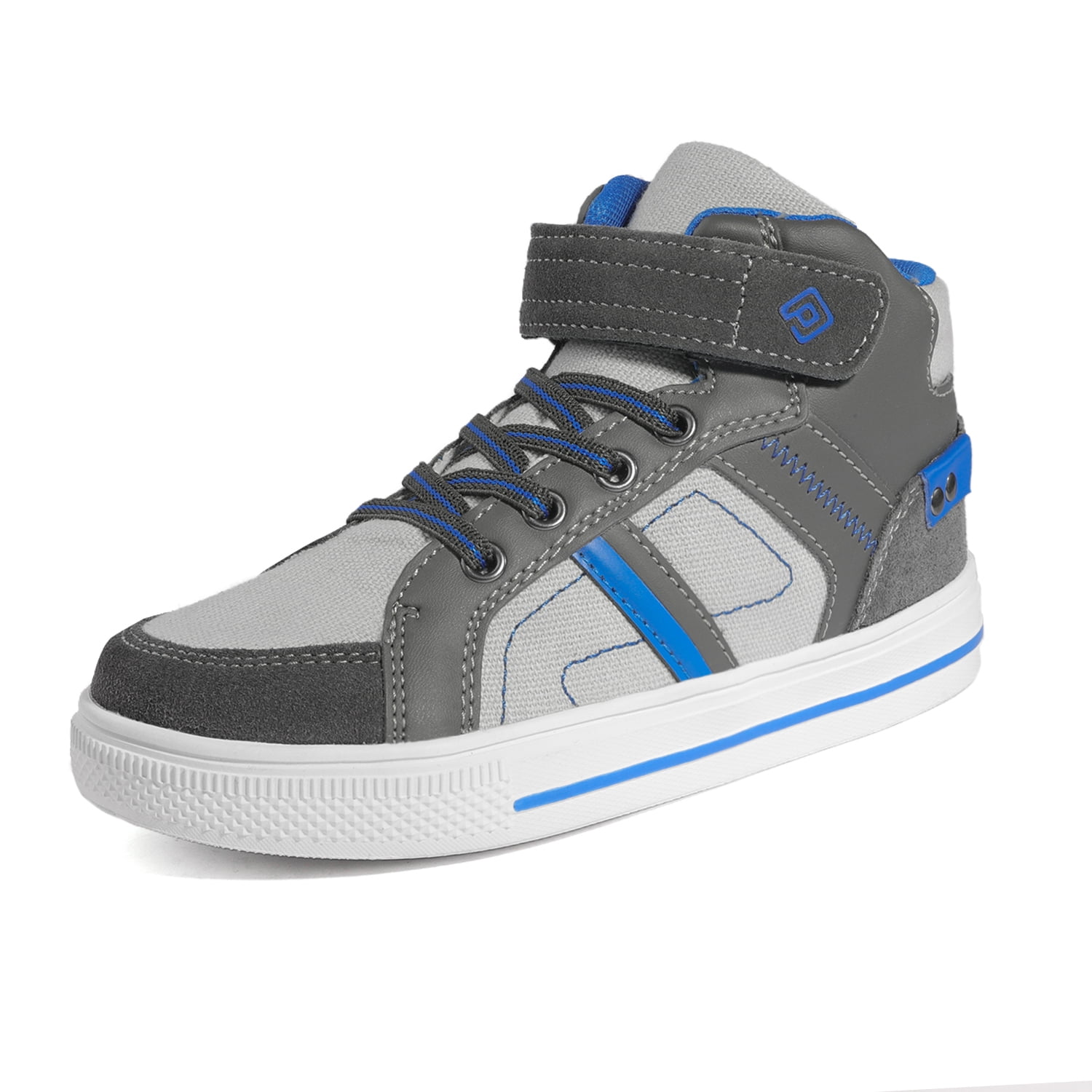 DREAM PAIRS Boys High Top Sneaker Shoes 151014_H GREY/BLUE Size 11 ...
