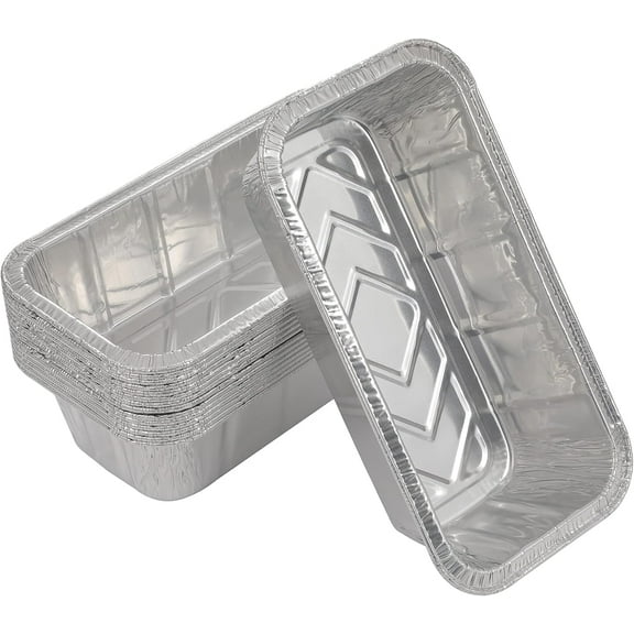 Disposable Loaf Pans 30 Pack, 2Lb Heavy Duty Aluminum Foil Bread Tins, Standard Size Disposable Baking Pans for Homemade Cakes, Breads, Meatloaf & Desserts