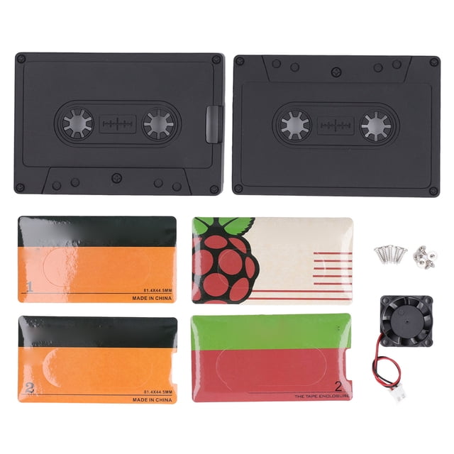 Estuche protector con forma de cinta ABS con cubierta superior extraíble y carcasa de refrigeración para Raspberry Pi 2B, 3B y 3B+