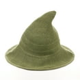 thumbnail image 2 of nvzhuang Women Witch Hat, Vintage Knit Hat Foldable Halloween Hat Party Hat for Cosplay Festival, 2 of 7