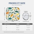 thumbnail image 3 of Gaeub Dinosaurs and Tropical Leaves Foldable Auto Sun Blocker Visor, Sunshade for Car Front Window, Keeps Your Vehicle Cool - Large, 3 of 7