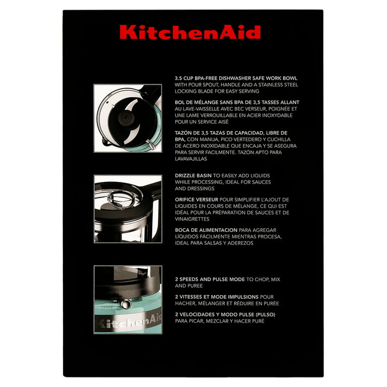 Kitchenaid Food Chopper Two Speed Twilight Blue 3.5 Cup Food Chopper Robot  Culinaire NEW in Original Box 