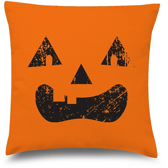 Awkward Styles Halloween Decorative Pillow Covers Screaming Pumpkin Throw Cushion Case