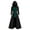 Green, variant on LEAVINGSUO Hooded Sweaters for Women,Women's Fashion Casual Print Batskin Buckle Mid-Length Cape Top Hoodie Blouse
