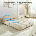 thumbnail image 5 of BALUS Folding Sofa Bed, Convertible Couch Sleeper,Fold Out Couch Bed,Floor Couch with Foam for Living Room/Bedroom, 50"W Beige, 5 of 6