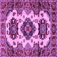 thumbnail image 1 of Ahgly Company Indoor Square Geometric Purple Traditional Area Rugs, 8' Square, 1 of 4
