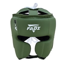 Fadi Sports A2 Premium Leather Boxing & MMA Headgear, Adult, Green, L/XL, 1 Piece