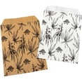 thumbnail image 5 of 50 Bags of our Mixed, 4" x 6" Hemp theme pattern flat paper bags for stores, dispensaries, treats, gifts, promotions, and more., 5 of 6