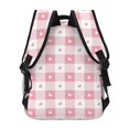 thumbnail image 4 of Fotbe Plaid Heart Mochila Casual con Estampado para Escuela, Viajes y Actividades al Aire Libre - Duradera, Ligera y Cómoda, 4 of 5