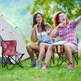 thumbnail image 6 of 600D Oxford Camping Chair Portable Foldable Chair Supports 220 lbs for Picnic, Fishing, Backpacking Red Chrysanthemum and Dandelion, 6 of 8