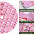 thumbnail image 6 of 36 Inch Christmas Tree Skirt – Velvet Plush Tree Mat, Soft Thickened Polyester with Red Ties, Single-Sided Printing, Available in 30in/36in/48in, Perfect for Holiday Xmas Tree Decoration, 6 of 7