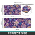 thumbnail image 7 of Purple Paisley and Floral Pattern Kitchen Rugs Sets Of 2,Anti Fatigue Kitchen Mat Rugs Non Slip Washable,Decorative Kitchen Floor Mats for Kitchen,Sink,Laundry,17"x30"+17"x47", 7 of 7