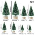 thumbnail image 3 of 8 piezas de mini pinos navideños artificiales de varios tamaños, árboles coloridos para adornos de escritorio para el hogar, decoración de mesa de fiesta de Navidad, 3 of 5