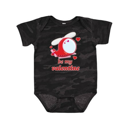 

Inktastic Be My Valentine- helicopter Gift Baby Boy or Baby Girl Bodysuit
