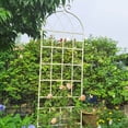 thumbnail image 2 of Holaki 4 Pack Metal Garden Trellis for Climbing Plants Indoor Outdoor,86.7”x80” Cream White Plant Support Stakes,Ivy Vine Lattice Panels,House Plant Accessories, 2 of 7