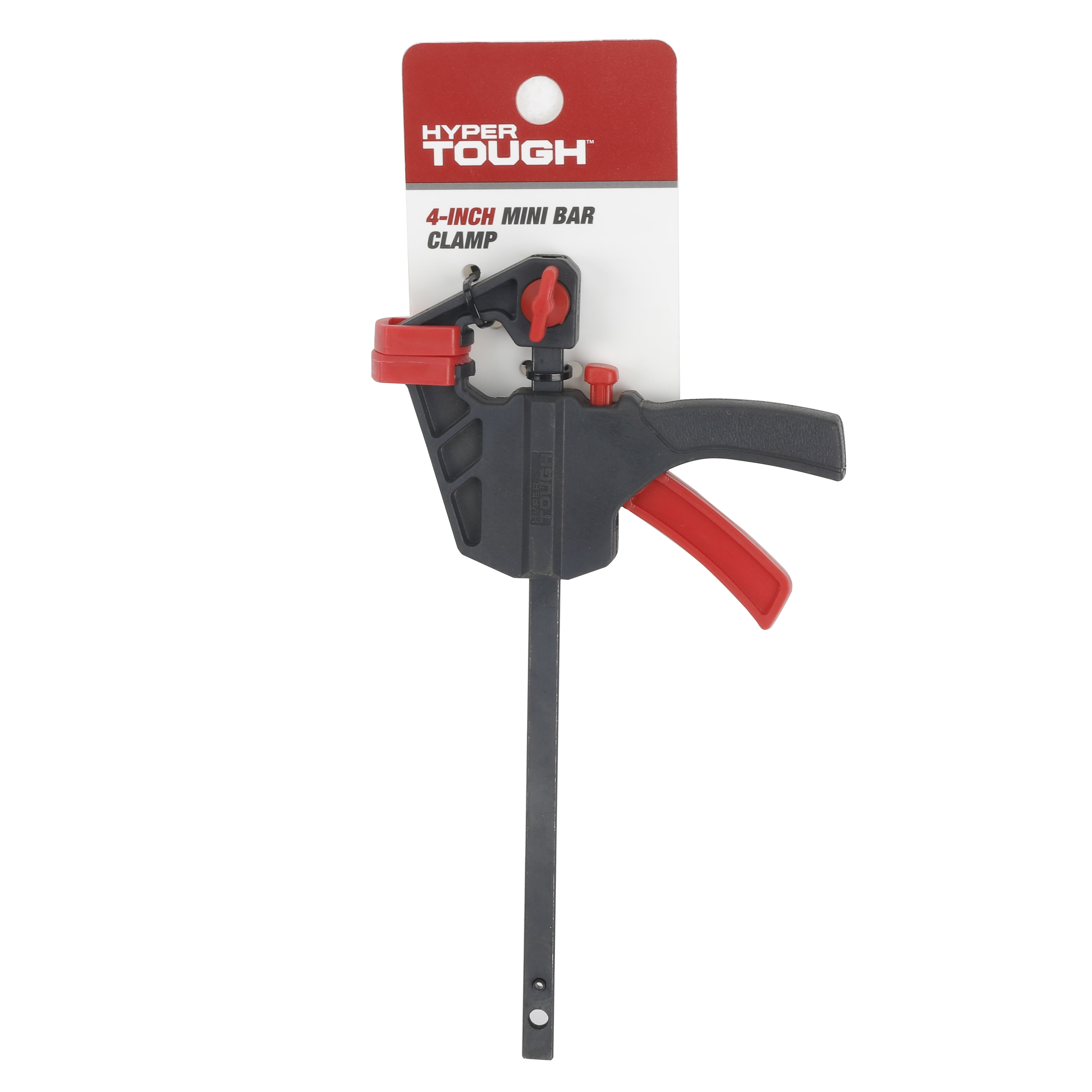 (2 pack) Hyper Tough 4-inch Trigger Ratcheting Mini Bar Clamp and Spreader, Plastic